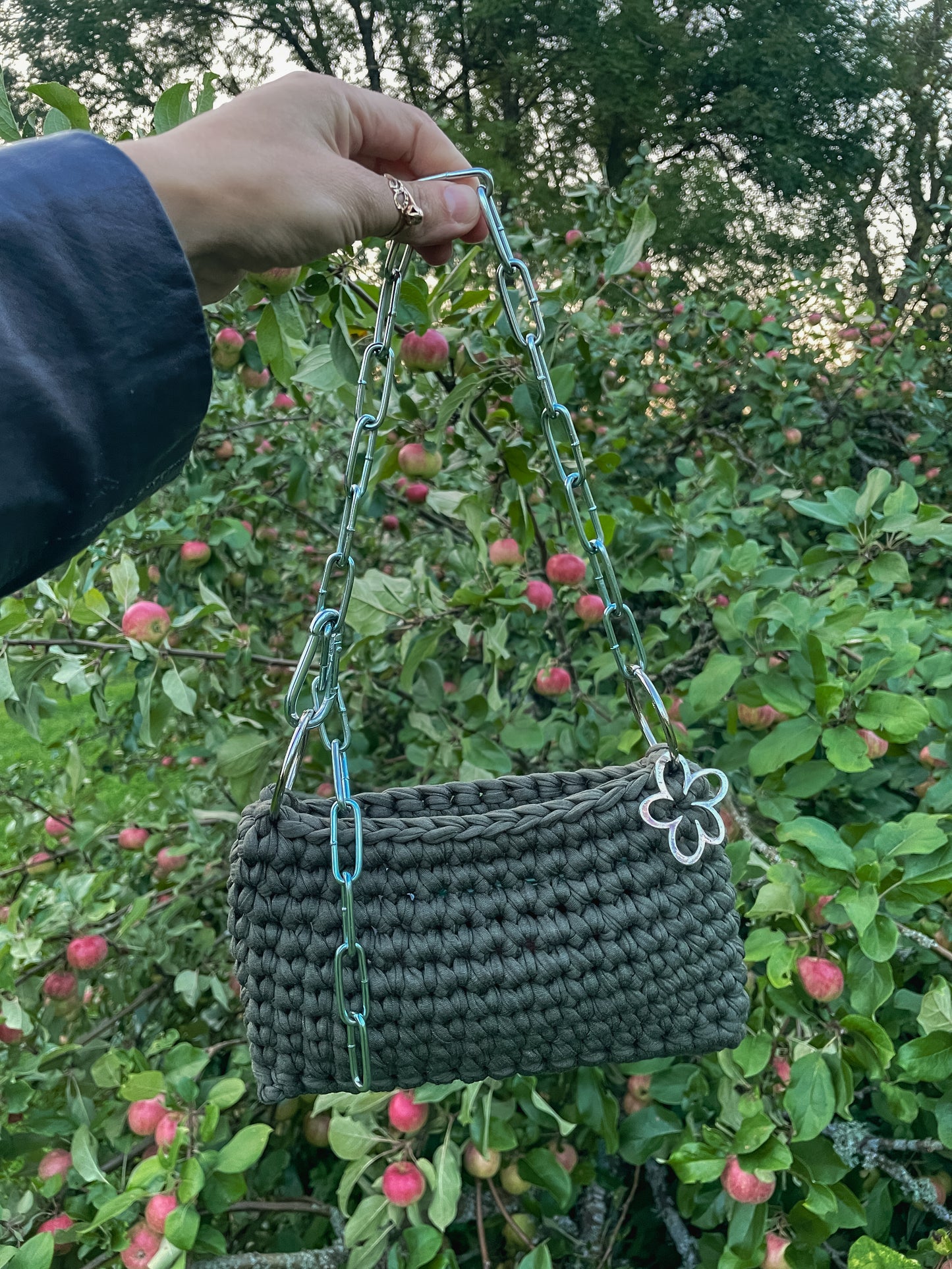 Olive Green Crochet Bag - Mini JOE