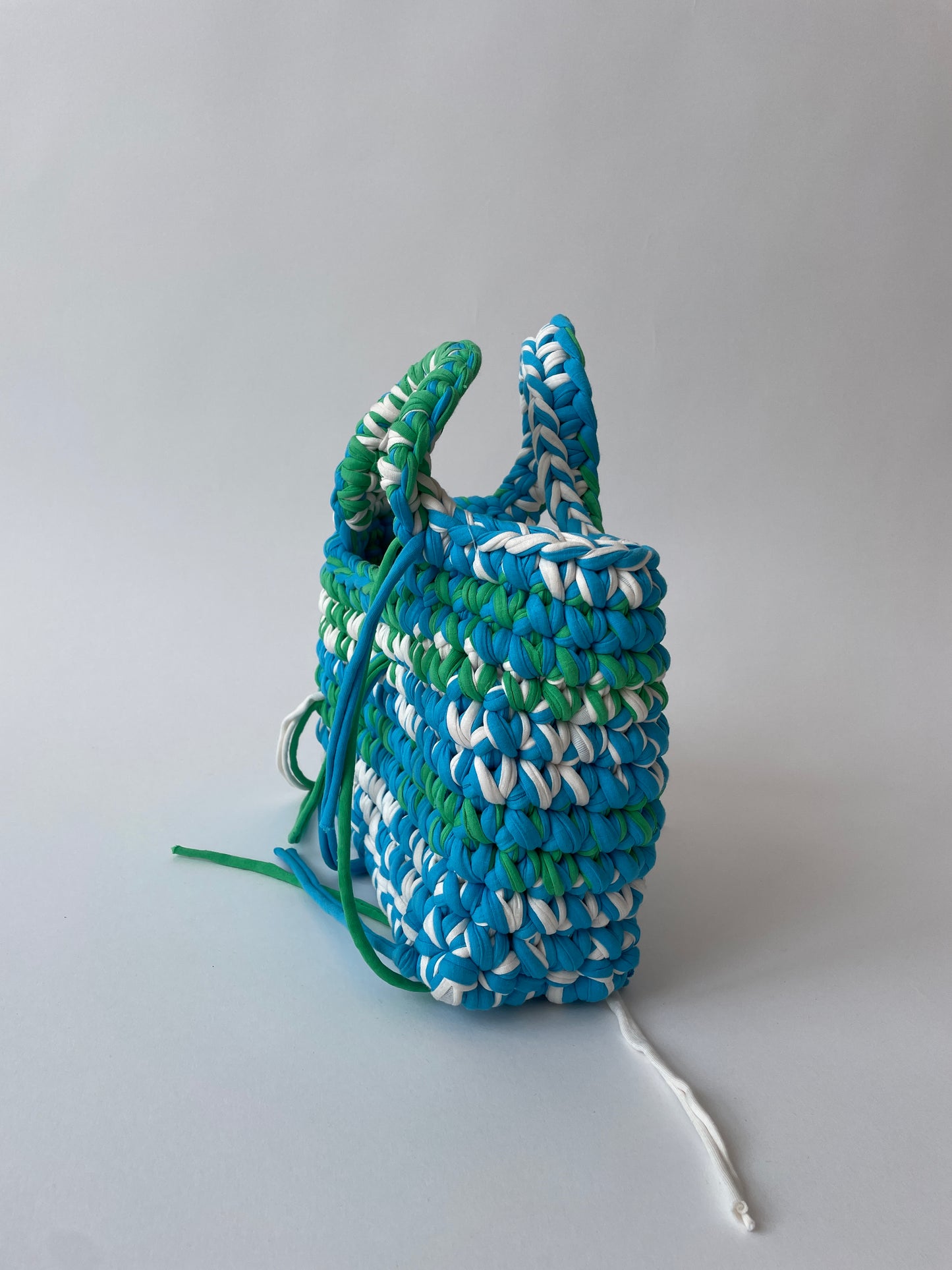 Green and Blue DIANA Crochet Bag - Medium