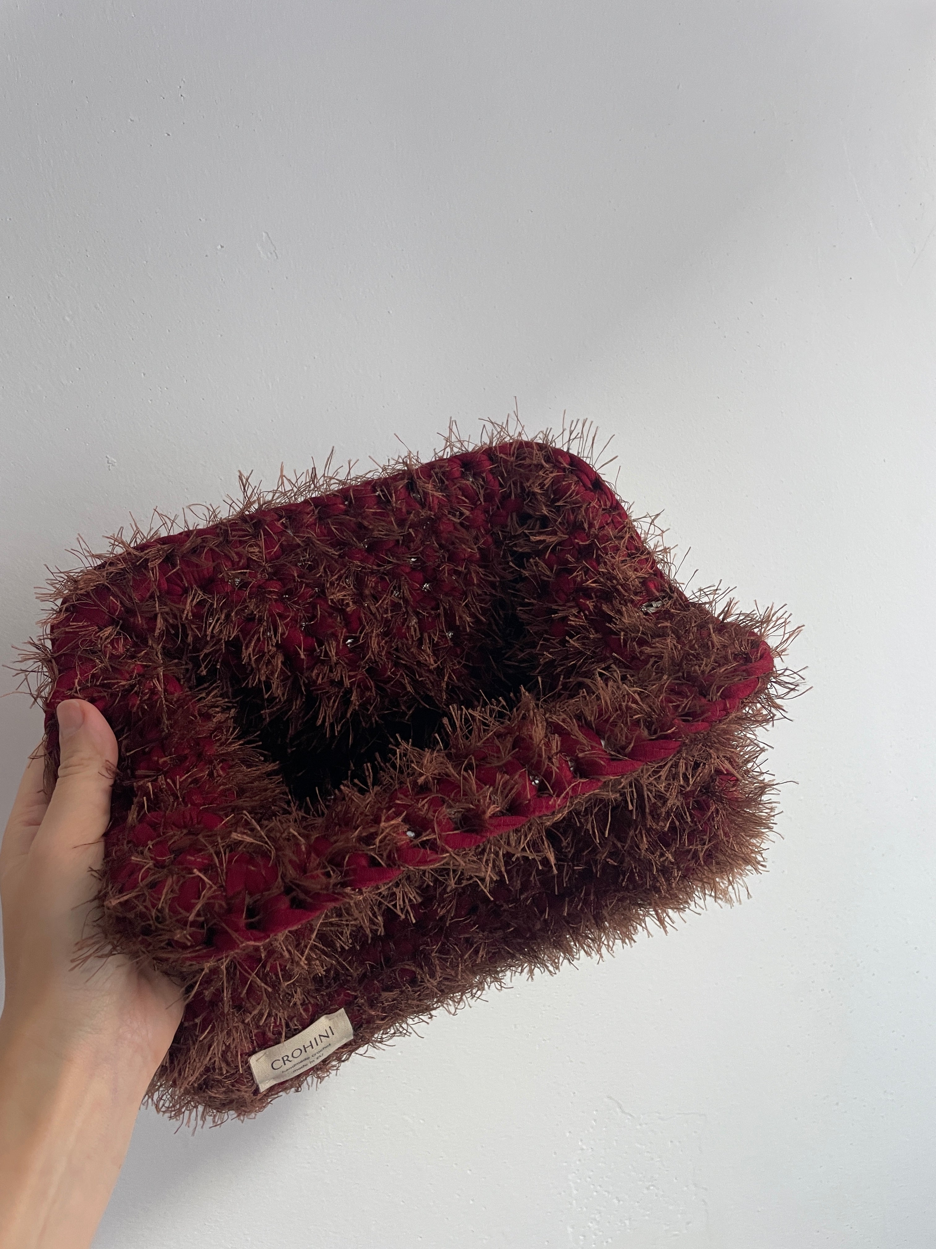 Bordeaux Crochet Clutch selling / Handmade Clutch