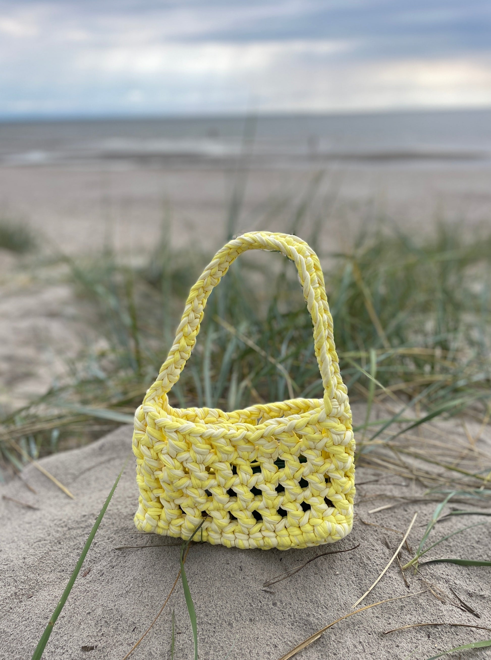 Pastel Yellow Crochet Bag Mini TOM Bag – CROHINI