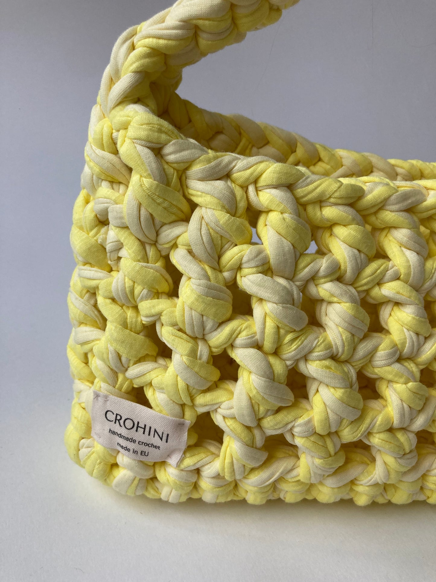 Pastel Yellow Crochet Bag - Mini TOM Bag