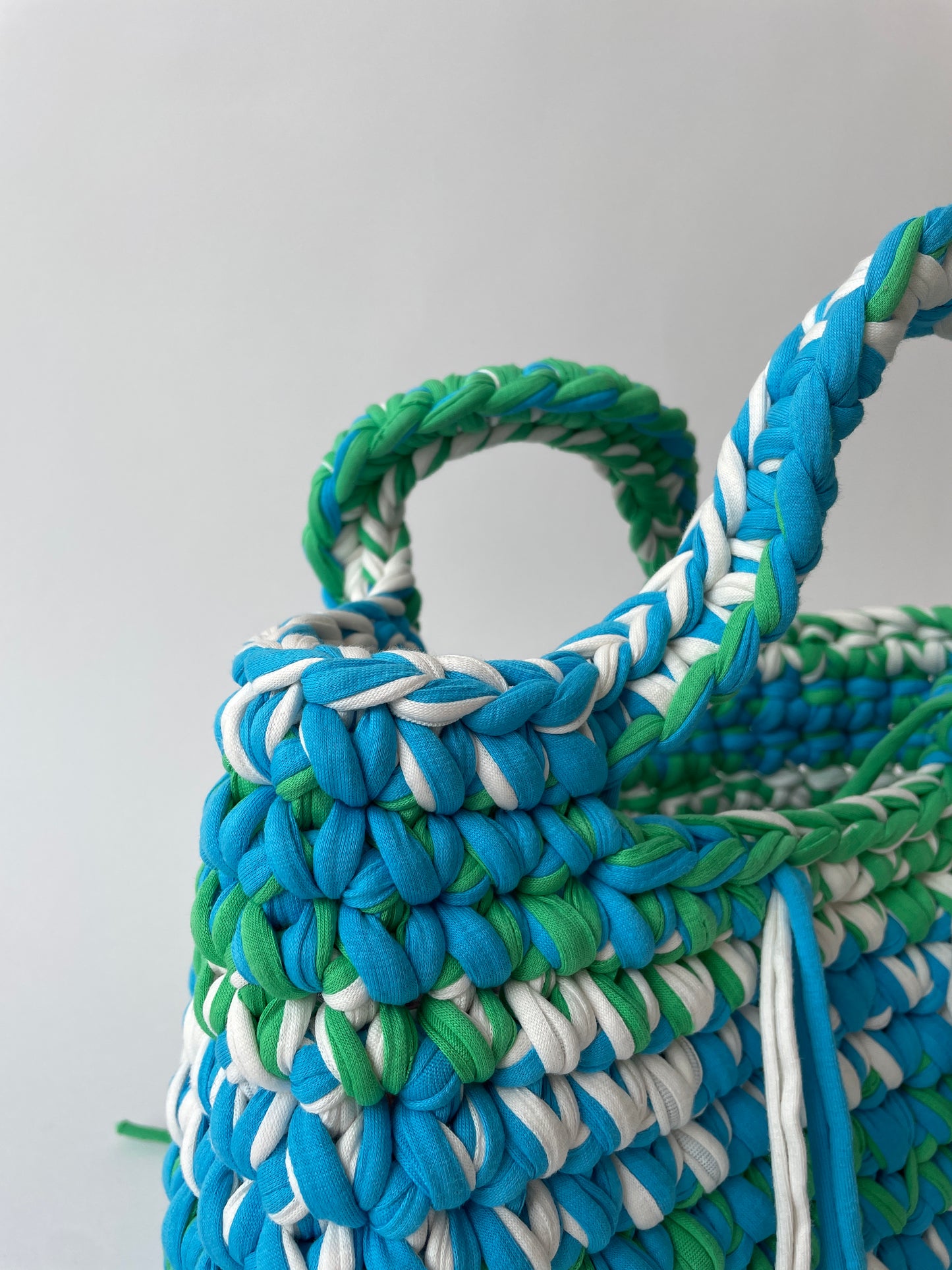 Green and Blue DIANA Crochet Bag - Medium