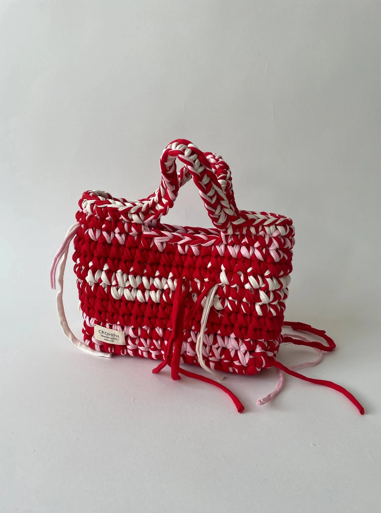 Handmade Red Crochet Bag DIANA CROHINI Handmade Red Crochet Bag DIANA CROHINI